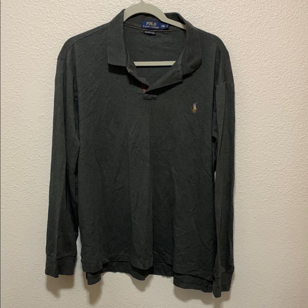 Polo By Ralph Lauren Men's Gray Long Sleeve Shirt Size Xxl